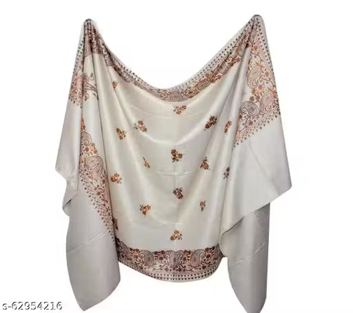 Printed Women Casmilon Wool Paisely Printed Ladies Winter Warm Shawl Pack Of 1