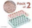 Enterprise Plastic Ice Cube Tray Round 33 Grid Mini Circle Making Sphere Ball Mold For Freezer Chilling Cocktail Whiskey Reusable Flexible Trays (pack of 2)