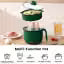 1.5L Multifunctional Electric Cooking Pot Mini Hot Pot for Noodles, Soup, Multi-kettle for Home, Hostel & Travel Boiling & Cooking Portable Electric Cooker with Lid And Without Steamer Plate (Green)