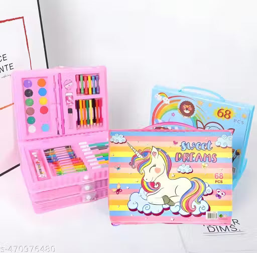 Multicolor Trending 68 Pc Color Set Kit for Adult and Kids (68 pcs Color Set) Best Birthday Gift & Return Gift