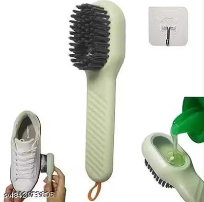 Liquid Adding Soft Fur Cleaning Brush, Multifunctional Shoe Brush, Long Handle Liquid Adding Cleaning Brush Clothes Cleaning Tools