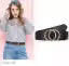 STYLISH BLACK WOMEN BELT(PACK OF 1)