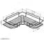 PACKOF 2 Self-Adhesive Metal Kitchen and Bathroom Corner Rack Storage Shelves Shelf Organizer Storage Stainless Steel Wall Shelf Corner-Black Bath Shelves