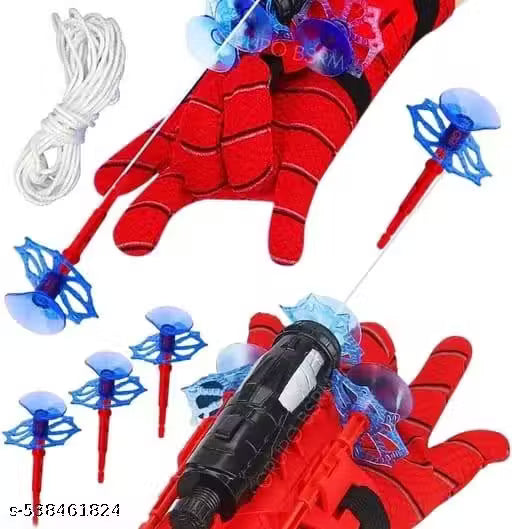 Spider Web Shooters Toy for Kids – Hero Launcher Wrist Toy Set | Fun & Educational | Sticky Wall Soft Bomb for Cosplay & Interactive Play | Birthday Gift (Pack of 1, Red)