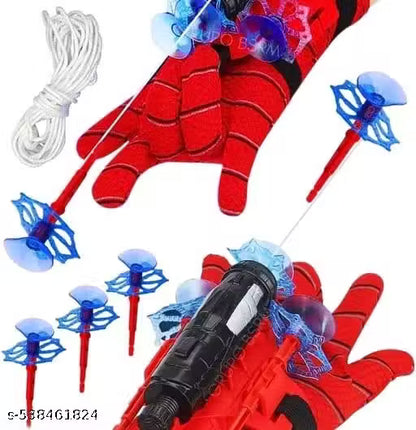 Spider Web Shooters Toy for Kids – Hero Launcher Wrist Toy Set | Fun & Educational | Sticky Wall Soft Bomb for Cosplay & Interactive Play | Birthday Gift (Pack of 1, Red)