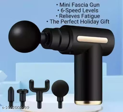 Massage Gun | 30W High-Torque Motor, 6 Speeds & 4 Heads | Cordless Handheld Body Massager for Pain Relief, Recovery & Muscle Relaxation