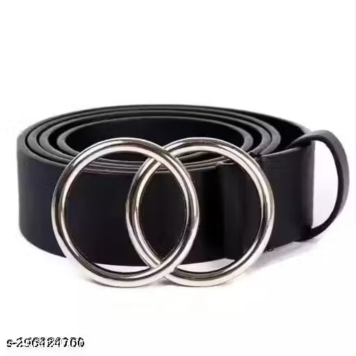 STYLISH BLACK WOMEN BELT(PACK OF 1)
