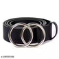 STYLISH BLACK WOMEN BELT(PACK OF 1)