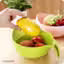 Rice & Fruits Washing Bowl with Handle (Pack Of 1, Green)