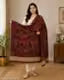 Artistic Wool Shawl with Sunflower Design | Gender-Neutral | 40 x 80