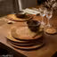 Round Wooden Trivet Set of 4 (20cm) | Heat Resistant Hot Pot Stand | Bamboo Table Mats with Engraved Design | Anti-Slip Dining Table Protector | Wooden Coaster for Kitchen & Cookware