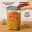 Flynax Airtight Transparent Jar Air Tight Kitchen Storage Container BPA-Free Stackable Grocery Containers Storage Jar Masala Box Freezer Storage Box Plastic Containers Box Idle for Food Grain Rice Rad Set of-6 Pcs