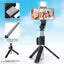 Earphonix 68cm Extendable 3 in 1 Selfie Stick Tripod with Bluetooth Remote Included and Rotatable