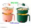 1.5L Multifunctional Electric Cooking Pot Mini Hot Pot for Noodles, Soup, Multi-kettle for Home, Hostel & Travel Boiling & Cooking Portable Electric Cooker with Lid And Without Steamer Plate (Green)