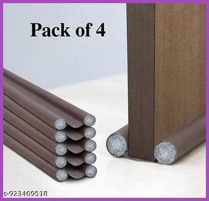 Heavy Duty Door Gap Filler Strip Pack of 4 (39 Inch) | Under Door Draft Stopper & Weather Seal | Noise Reduction, Dust Protection & Energy Saving Door Bottom Seal | Soundproof Insulation Strip for Home, Office, Bedroom & Daily Use | Easy Installation