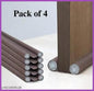 Heavy Duty Door Gap Filler Strip Pack of 4 (39 Inch) | Under Door Draft Stopper & Weather Seal | Noise Reduction, Dust Protection & Energy Saving Door Bottom Seal | Soundproof Insulation Strip for Home, Office, Bedroom & Daily Use | Easy Installation